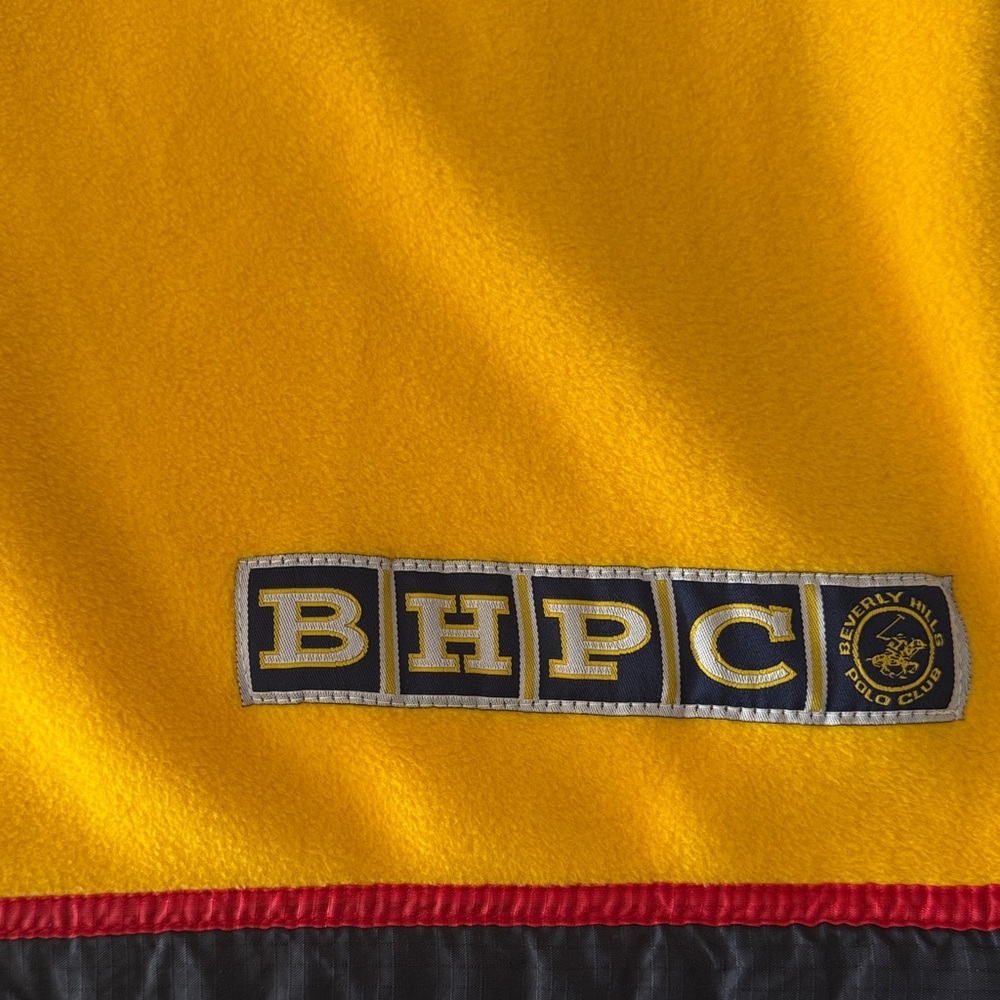 Beverly Hills Polo Club Yellow and Black Hoodie Sweater - Picture 4 of 6